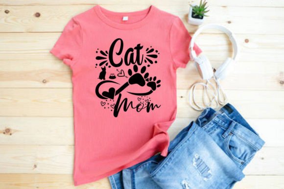 CAT MOM- SVG: Purrfect Graphics & T-Shirt Designs