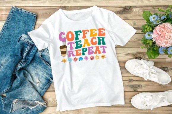 COFFEE TEACH REPEAT, SVG