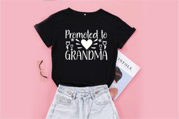 PROMOTED to GREAT GRANDMA SVG: Graphics and T-Shirt Designs