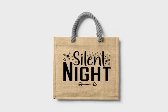 SILENT NIGHT, SVG: Graphics for T-Shirt Designs & Editorial Use