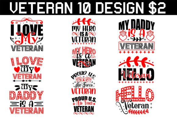 Veteran T-Shirt Design Bundle: Graphics for Purpose-Driven T-Shirt Designs